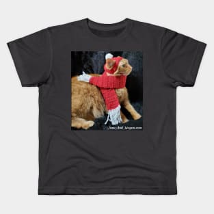 Scrambles the Christmas Cat Kids T-Shirt